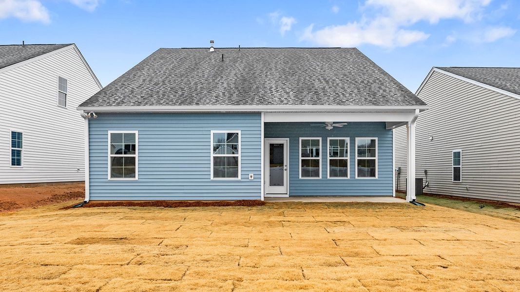 Exterior details and patio area of a home in Fieldstone, Lexington (Image 4).