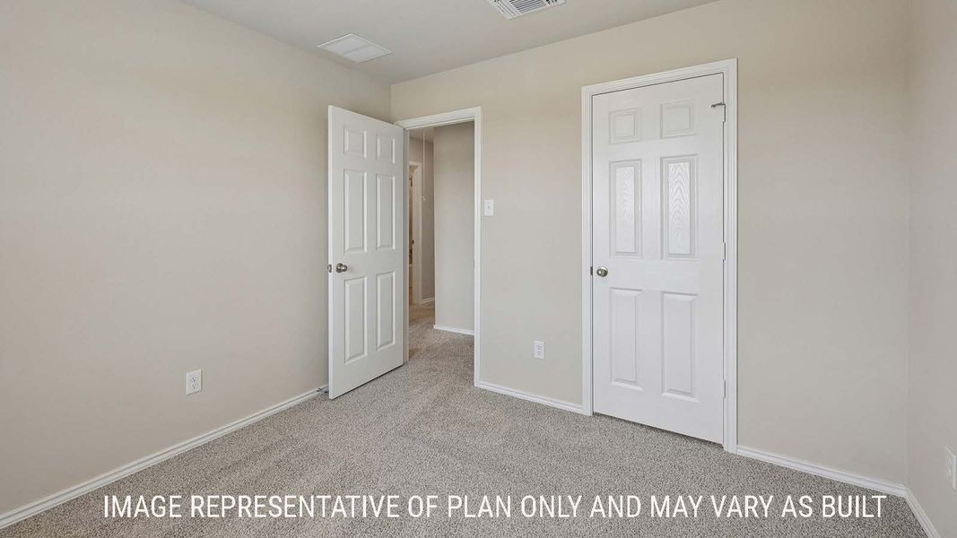 Representative unfurnished interior of a home built from the Gardenia by D.R. Horton in Pepper Creek Crossing, Temple (Image 21).