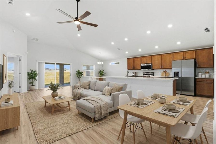 Furnished interior view inside a new home in , Davenport (Image 12).