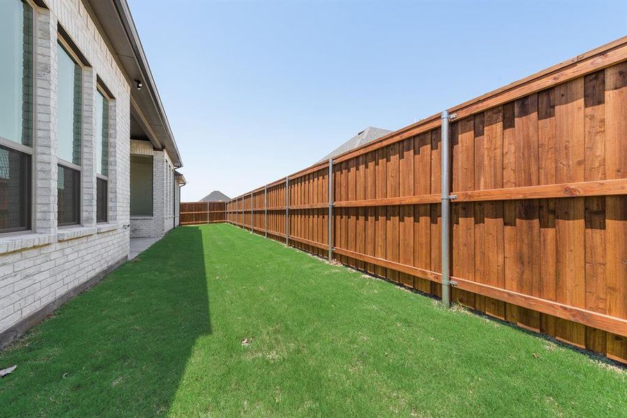 View of fenced backyard View of fenced backyard
