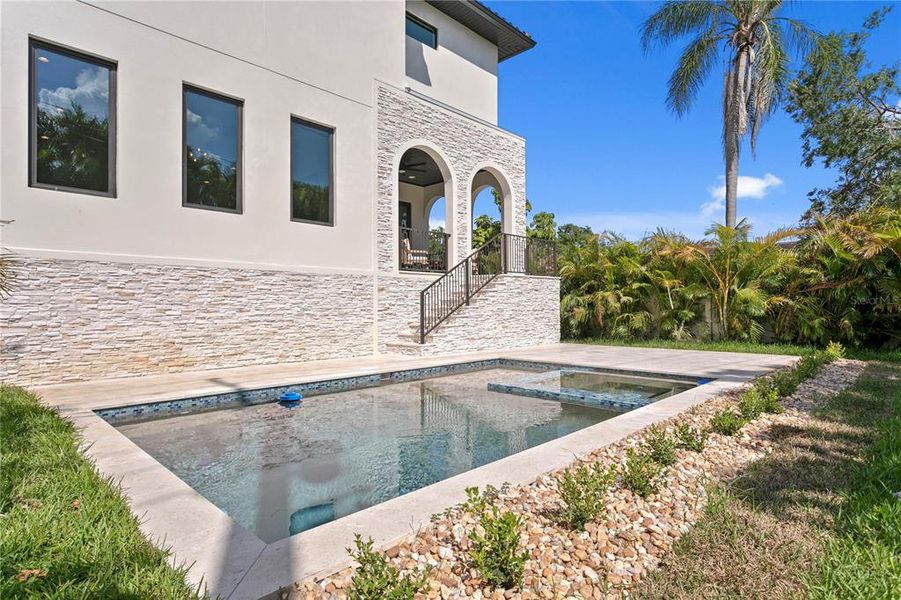 Exterior details and patio area of a home in , Tampa (Image 4). Exterior details and patio area of a home in , Tampa (Image 4).