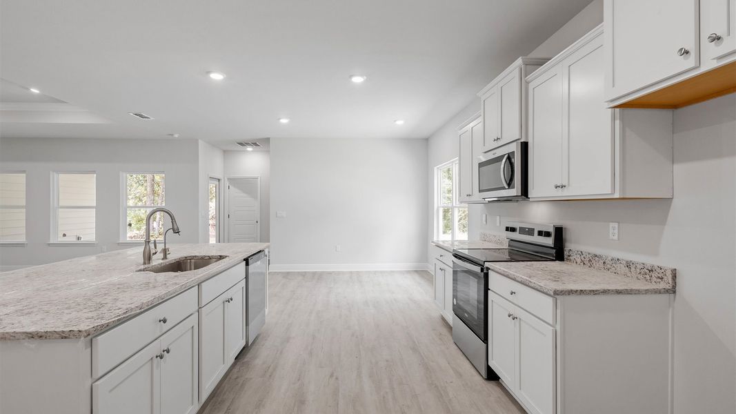 Furnished interior view inside a new home in Greystone, Crawfordville (Image 5).