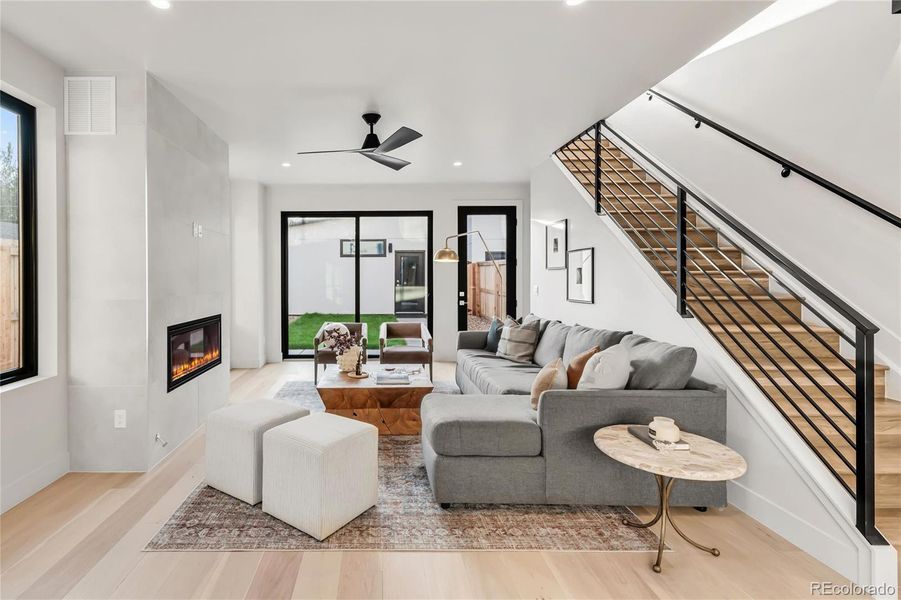Furnished interior view inside a new home in , Denver (Image 10).