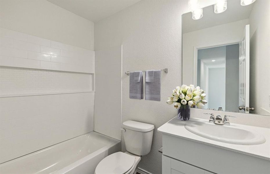 *Model Representation - Spacious secondary bathroom