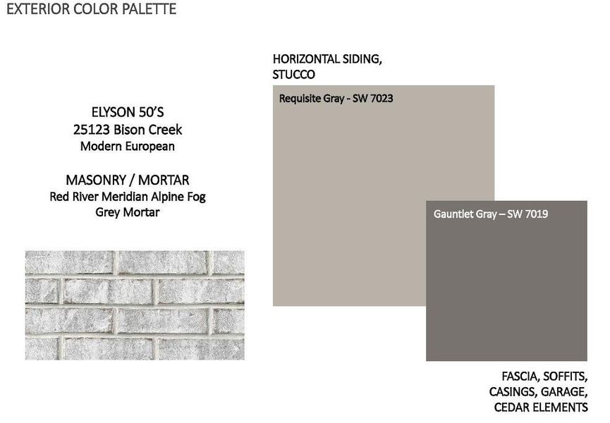 Sample of building materials used in homes in , Katy (Image 2).