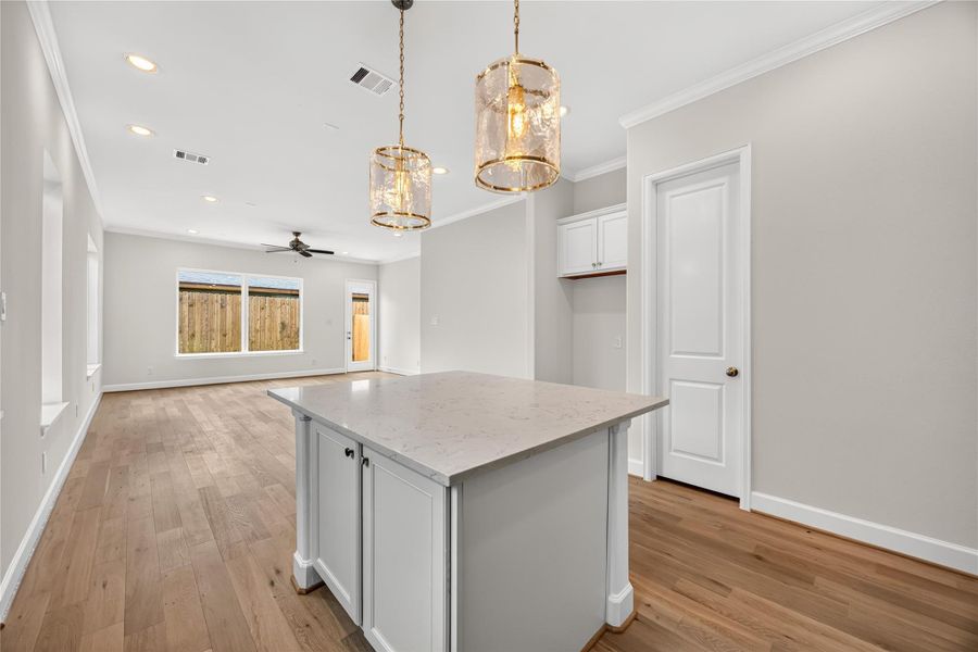Furnished interior view inside a new home in , Houston (Image 9).