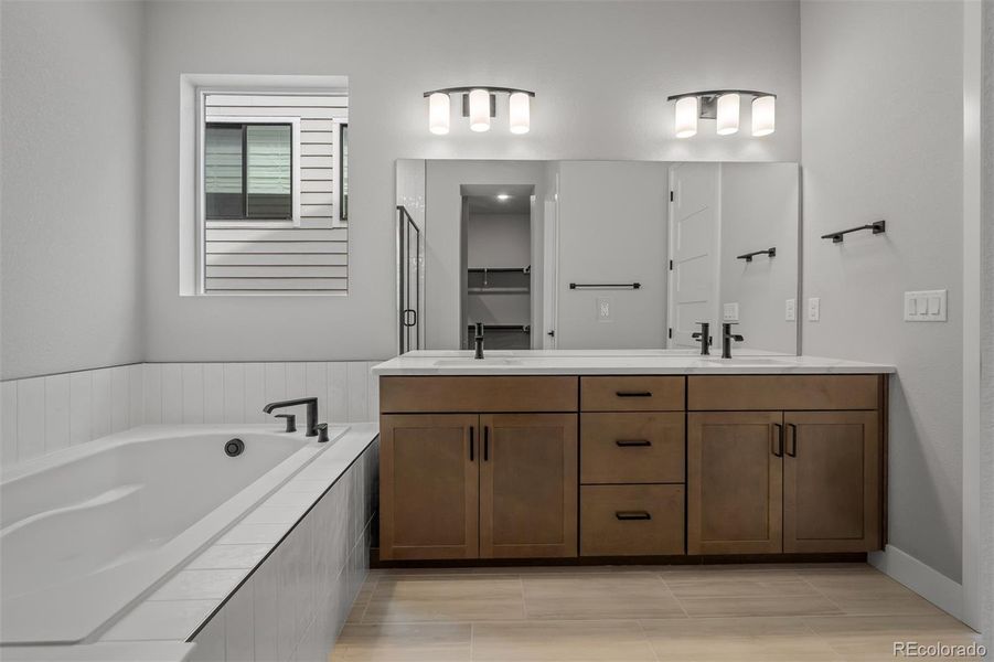 Furnished interior view inside a new home in Cloverleaf – Mountainview Collection, Monument (Image 15).