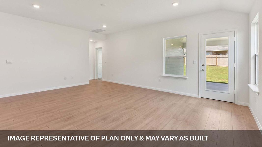Representative unfurnished interior of a home built from the The Lakeway by D.R. Horton in Carillon, Manor (Image 16).