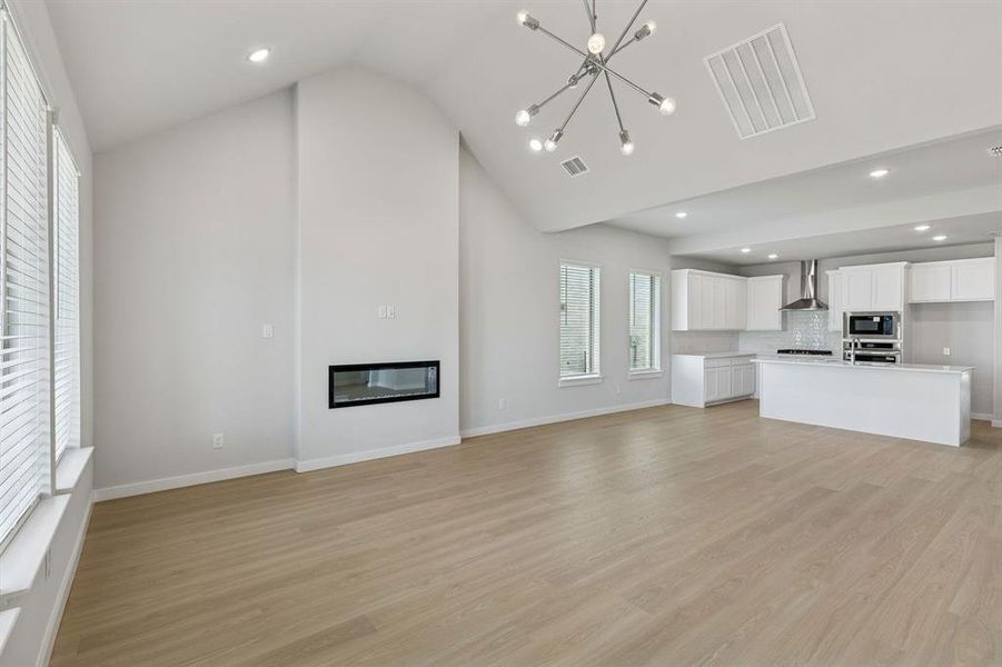 Open Floor Plan in the Stanley II home plan by Trophy Signature Homes – REPRESENTATIVE PHOTO