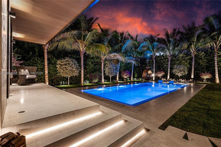 Exterior details and patio area of a home in , Miami (Image 32). Exterior details and patio area of a home in , Miami (Image 32).