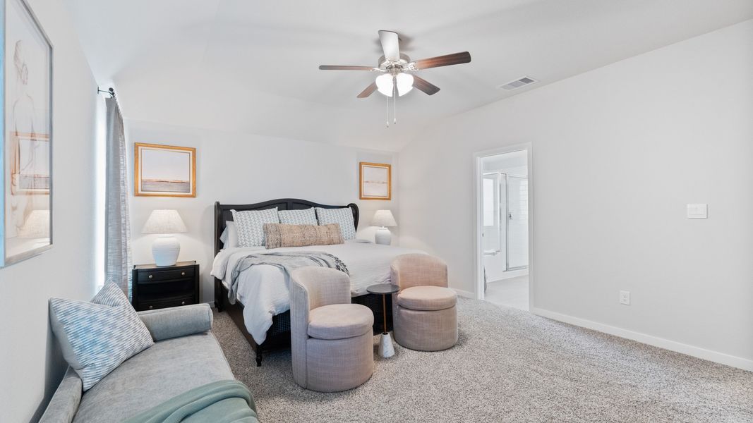 Furnished interior view inside a new home in King's Landing, Corpus Christi (Image 9).