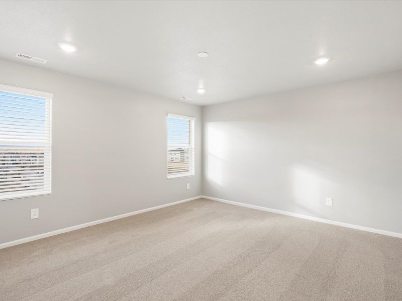 Spacious, unfurnished interior of a new home in Lorson Ranch: The Trail Collection, Colorado Springs (Image 7). Spacious, unfurnished interior of a new home in Lorson Ranch: The Trail Collection, Colorado Springs (Image 7).