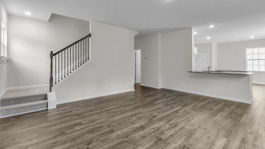 Representative unfurnished interior of a home built from the WILMINGTON by D.R. Horton in North Gate, Vass (Image 19).