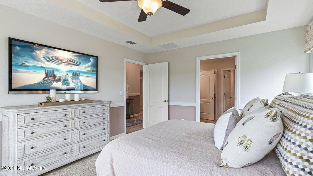 Furnished interior view inside a new home in Sawmill Branch, Palm Coast (Image 8).