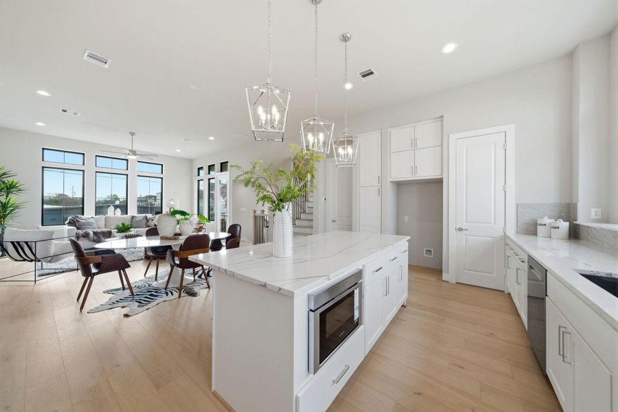 Furnished interior view inside a new home in Spring Valley Creek, Houston (Image 32).