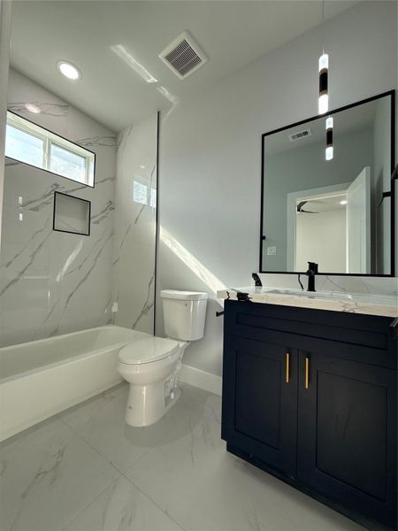 Furnished interior view inside a new home in , Houston (Image 17).