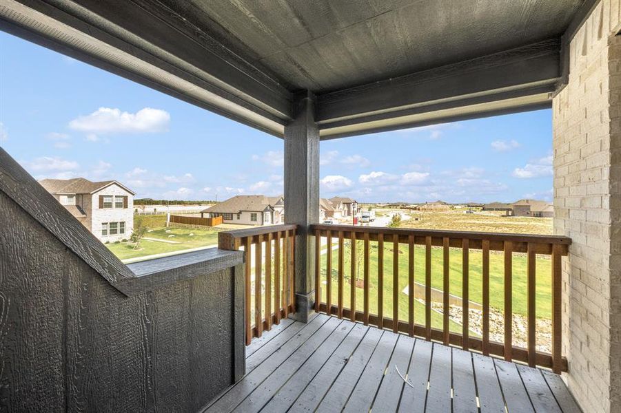 Exterior details and patio area of a home in Hunters Ridge, Crowley (Image 25).