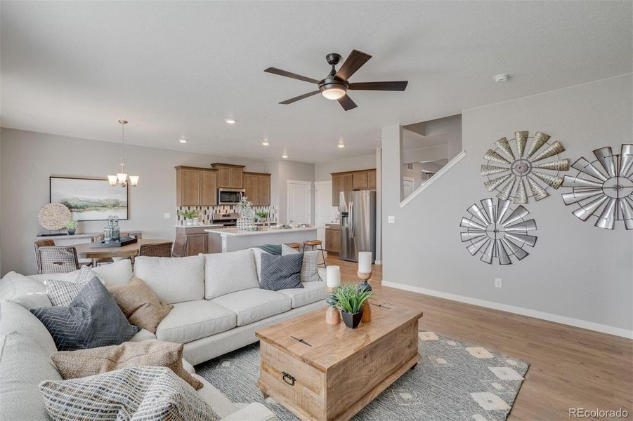 Furnished interior view inside a new home in Spring Valley Ranch, Elizabeth (Image 13).