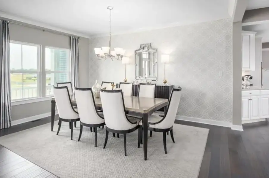 Furnished interior view inside a new home in , Commerce (Image 5).