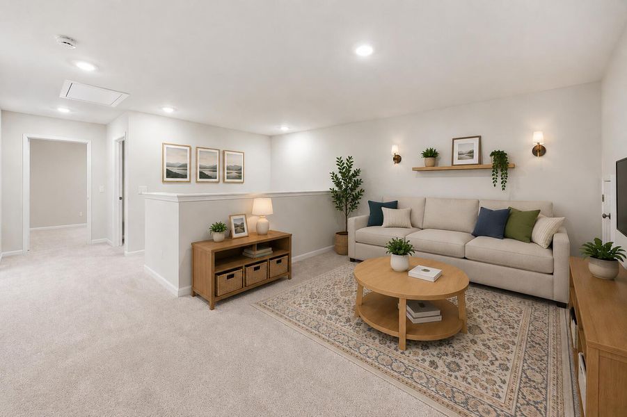 Furnished interior view inside a new home in Limehouse Village: Arbor Series, Summerville (Image 34).