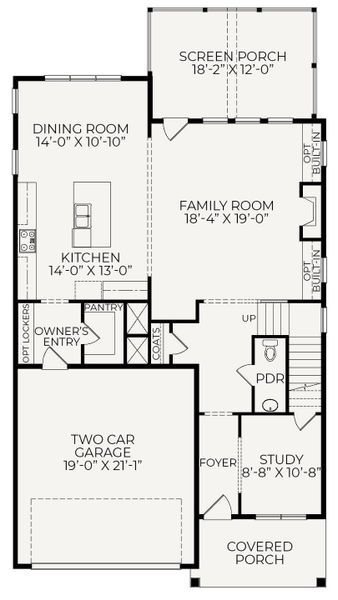 2D floor plan layout for the Westwood by Homes by Dickerson in Wendell Falls, Wendell, NC (Image 3). 2D floor plan layout for the Westwood by Homes by Dickerson in Wendell Falls, Wendell, NC (Image 3).