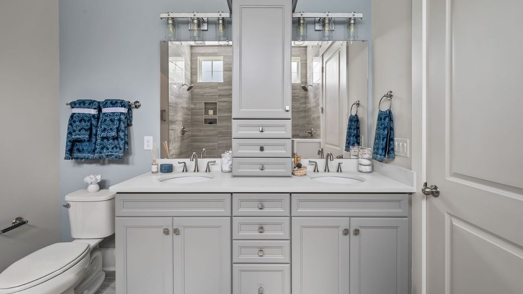 Representative furnished interior of a home built from the The Enthusiast by DRB Elevate. in Brook Run, Fort Mill (Image 17).