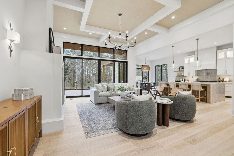 Furnished interior view inside a new home in , Johns Creek (Image 44).