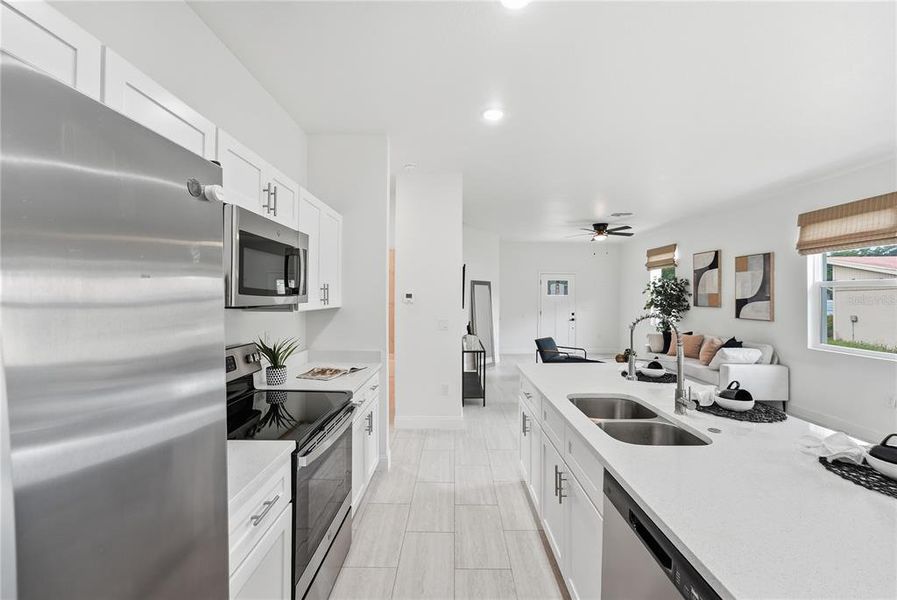 Furnished interior view inside a new home in , Orlando (Image 12).