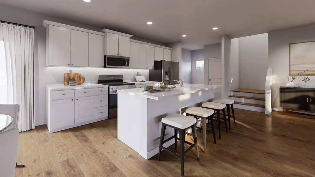 Furnished interior view inside a new home in The Cove at Mallard Crossing, Summerville (Image 2).