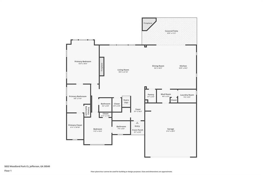 2D floor plan layout of this home in , Jefferson, GA (Image 6). 2D floor plan layout of this home in , Jefferson, GA (Image 6).
