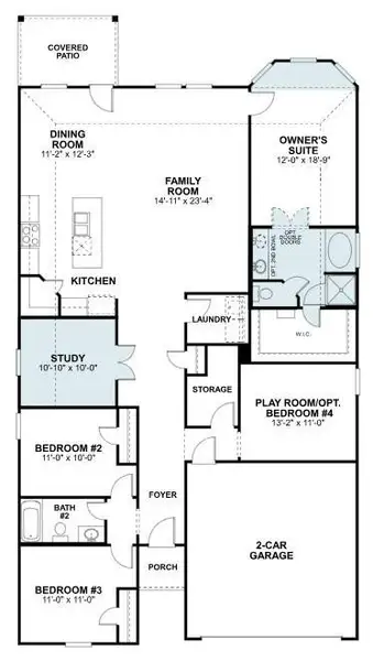 2D floor plan layout of this home in Moran Ranch, Willis, TX (Image 4). 2D floor plan layout of this home in Moran Ranch, Willis, TX (Image 4).