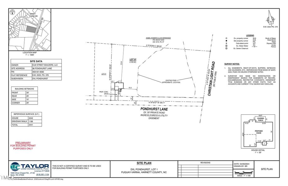 Lot 1 Plot Plan