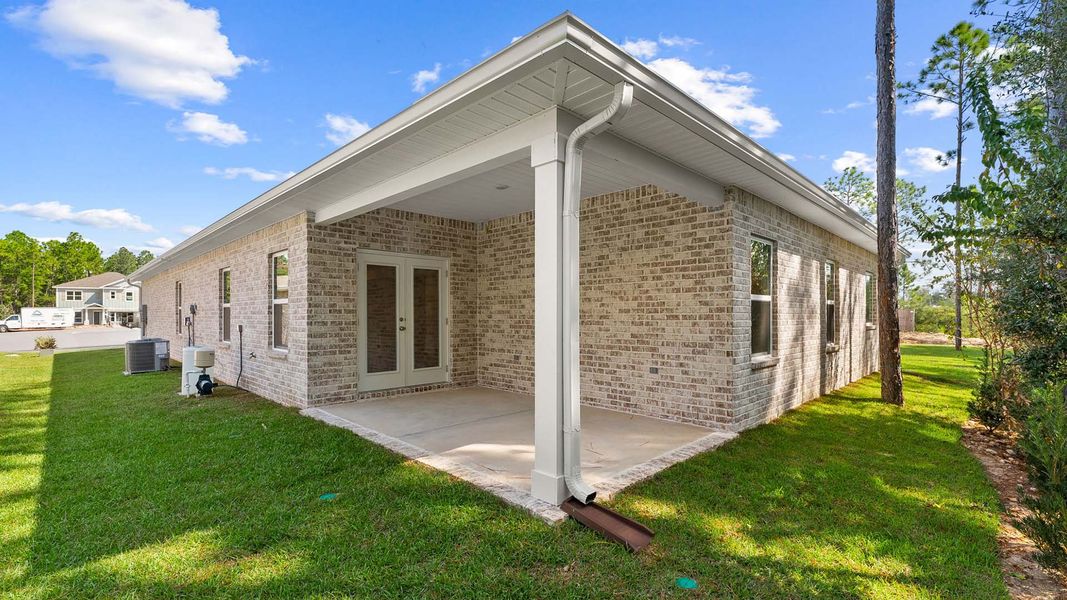 Representative exterior details of a home built from the Kennedy by D.R. Horton in Holley Grove at Peach Creek, Santa Rosa Beach (Image 3). Representative exterior details of a home built from the Kennedy by D.R. Horton in Holley Grove at Peach Creek, Santa Rosa Beach (Image 3).
