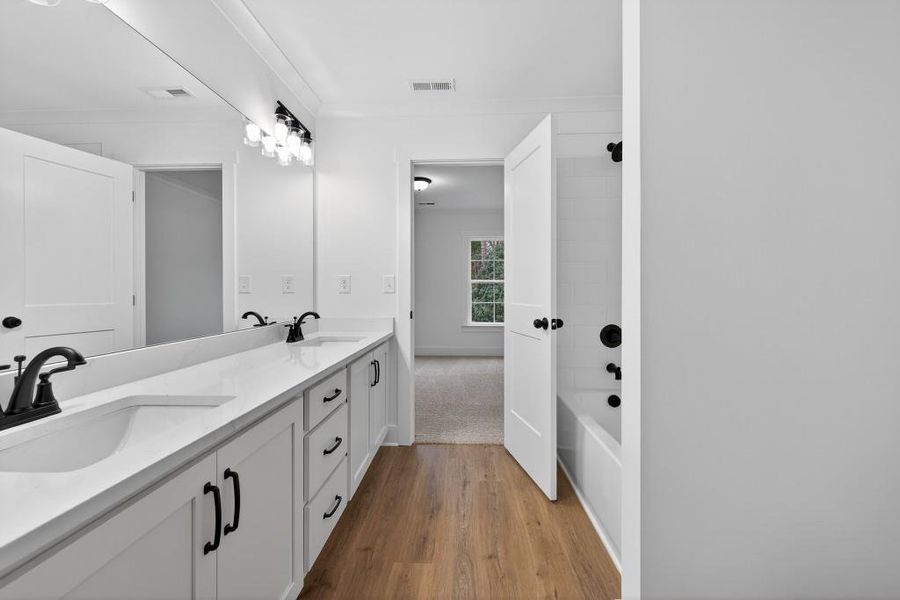 Furnished interior view inside a new home in , Statham (Image 16).