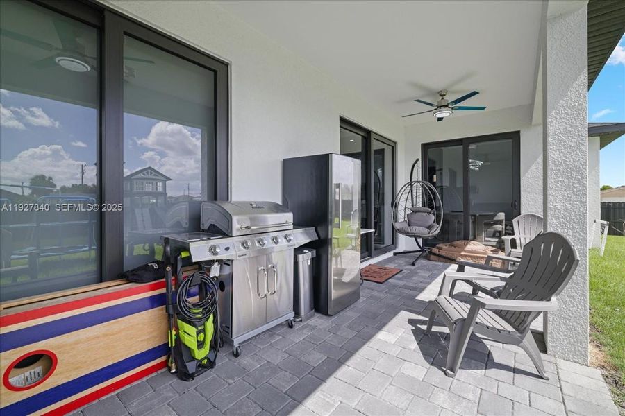 Exterior details and patio area of a home in , Cape Coral (Image 24). Exterior details and patio area of a home in , Cape Coral (Image 24).