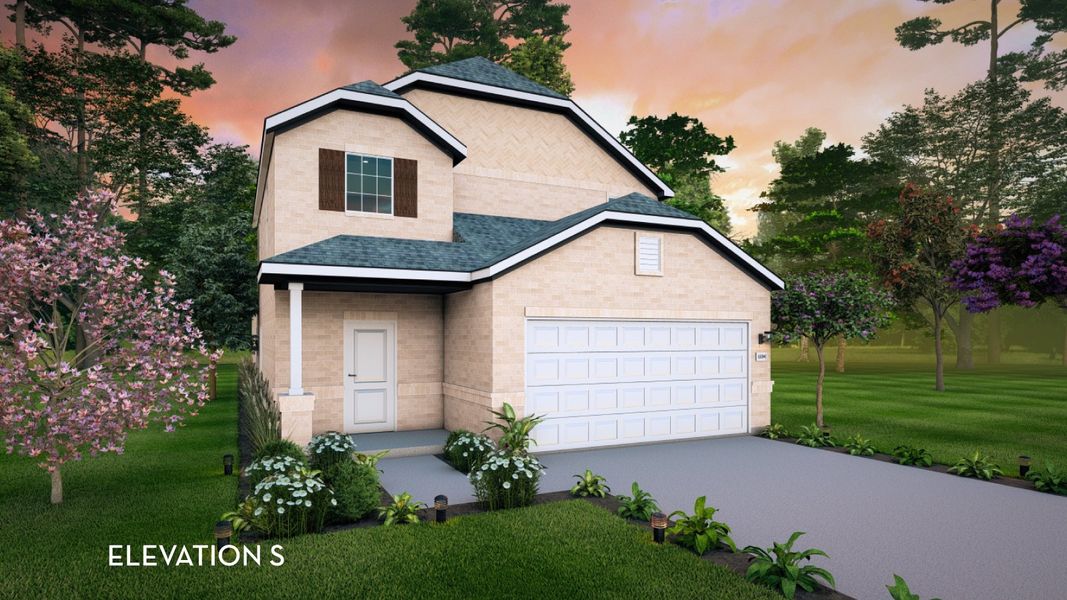 Representative exterior photo of a completed home built from the Hickory by CastleRock Communities in Westridge, McKinney, TX (Image 20). Representative exterior photo of a completed home built from the Hickory by CastleRock Communities in Westridge, McKinney, TX (Image 20).