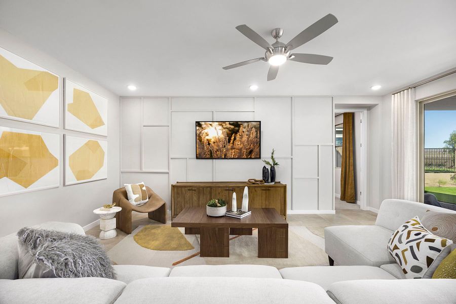 Representative furnished interior of a home built from the Lagoon by Mattamy Homes in Tierra Vistoso, Surprise (Image 11).