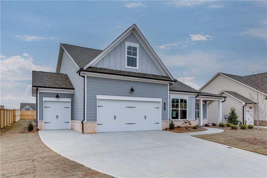 Front exterior of a new home in , Jefferson, GA, highlighting curb appeal (Image 25).