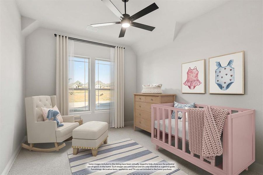 Furnished interior view inside a new home in Mockingbird Hills 60-65, Joshua (Image 7).