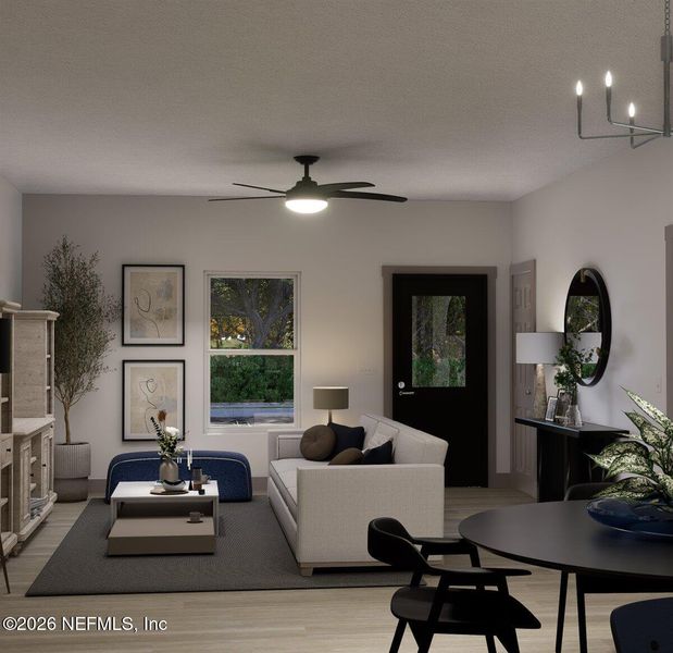 Furnished interior view inside a new home in , Jacksonville (Image 7).