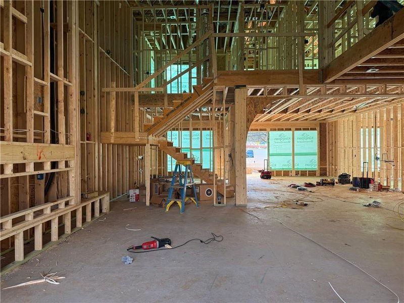 In-progress construction of a new home in , Lawrenceville, GA (Image 40).