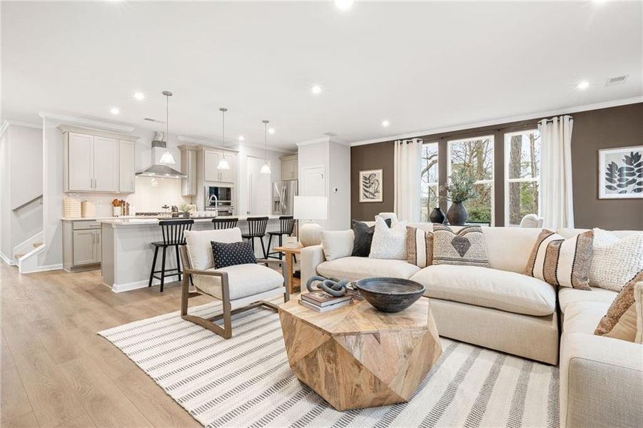 Furnished interior view inside a new home in Lake Shore, Winder (Image 8).