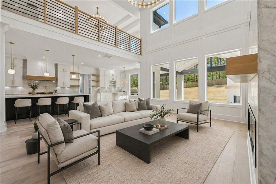 Furnished interior view inside a new home in , Grayson (Image 29).