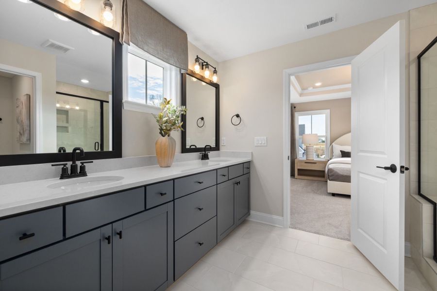 Representative furnished interior of a home built from the Rockingham by Pulte Homes in Saunders Farm, Fuquay Varina (Image 12).