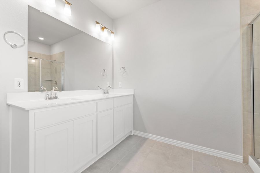 Furnished interior view inside a new home in Clear Sky Addition, Valley View (Image 13).