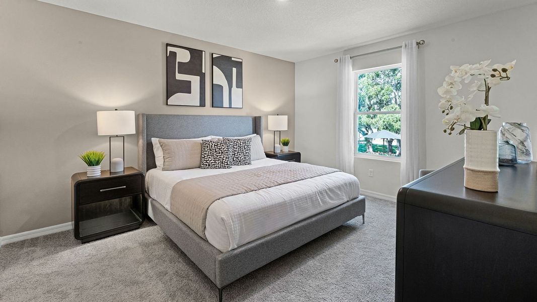 Furnished interior view inside a new home in Nona West, Orlando (Image 11).