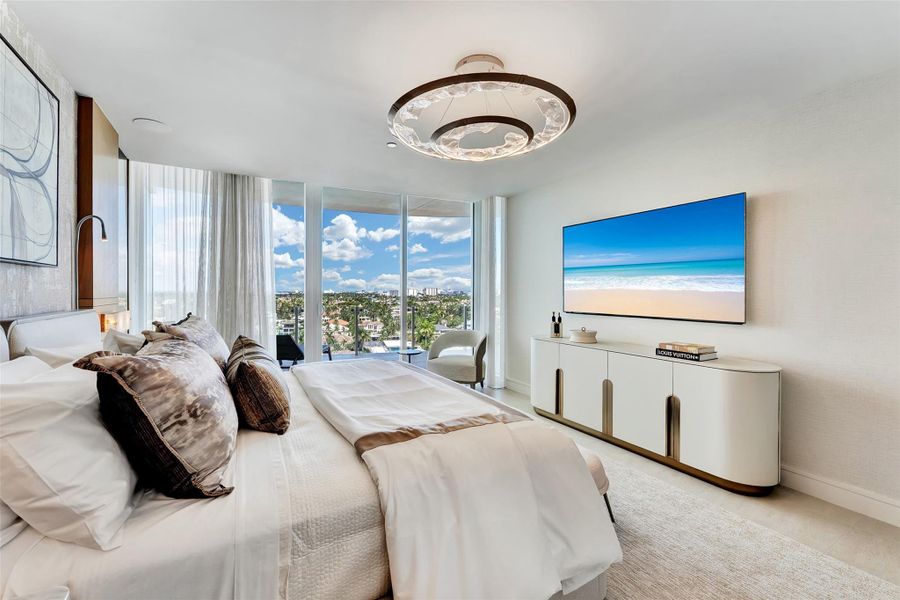 Furnished interior view inside a new home in , Fort Lauderdale (Image 41).