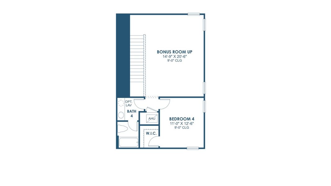 2D floor plan layout for the Cedar Key II by Homes by WestBay in Pasadena Woods, Dade City, FL (Image 4).