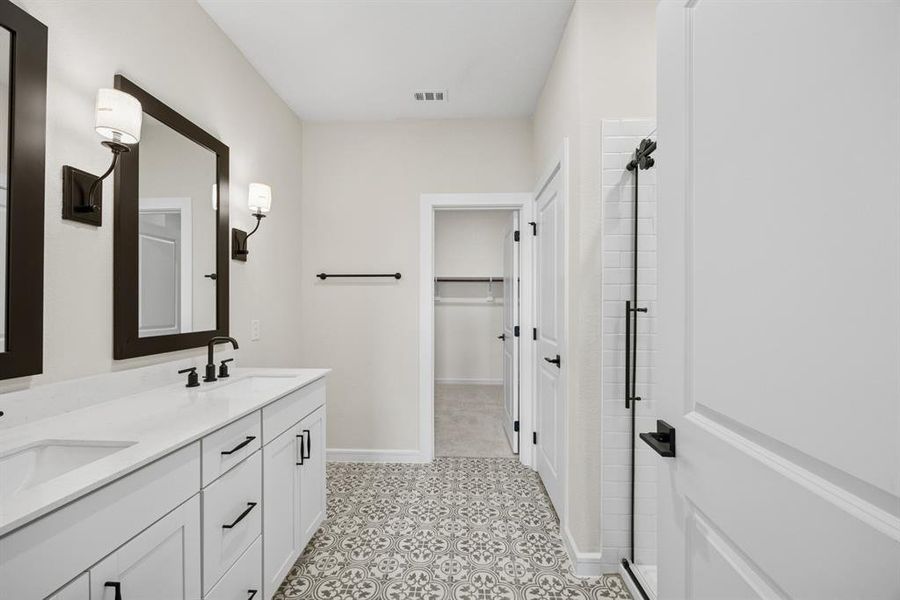 Furnished interior view inside a new home in Aspire at Noble Ridge, Howe (Image 18).