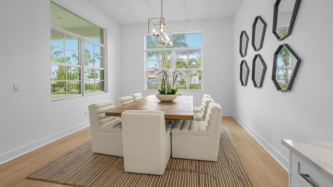 Furnished interior view inside a new home in L'Ambiance at Avenir, Palm Beach Gardens (Image 28).